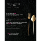 The Balance Plate: Recipes for Living Well