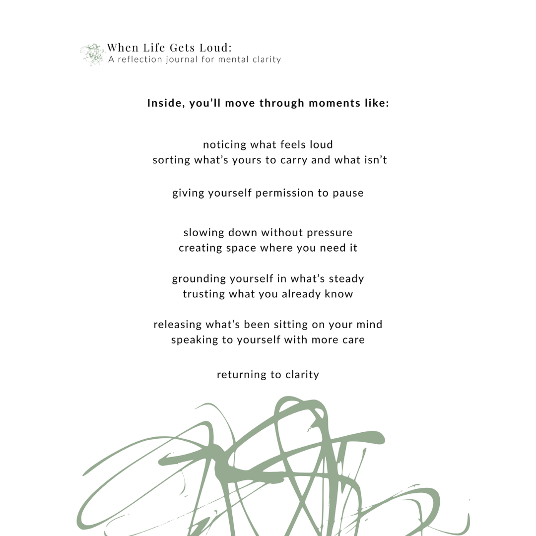 When Life Gets Loud: A Reflection Journal for Mental Clarity